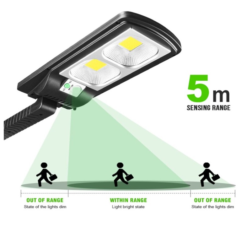 Solar S/52 Solární zahradní lampa 2x LED COB čistá bílá
