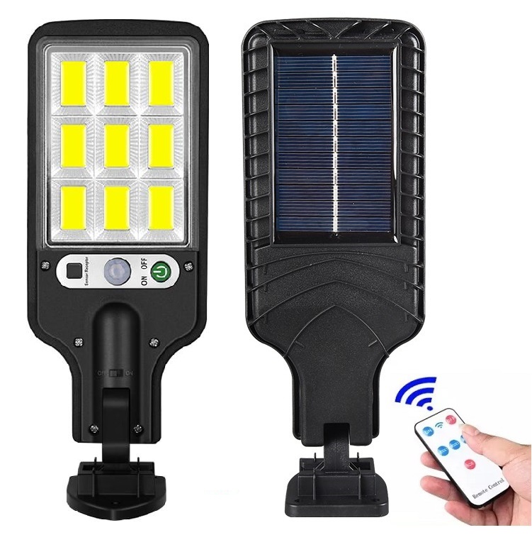 Solar S9/COB Nástěnné solární LED osvětlení PIR čidlo 9x LED