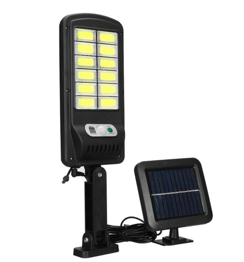 Solar S12/2 Solární světlo s PIR čidlem pohybu 12x LED COB set 2 kusů