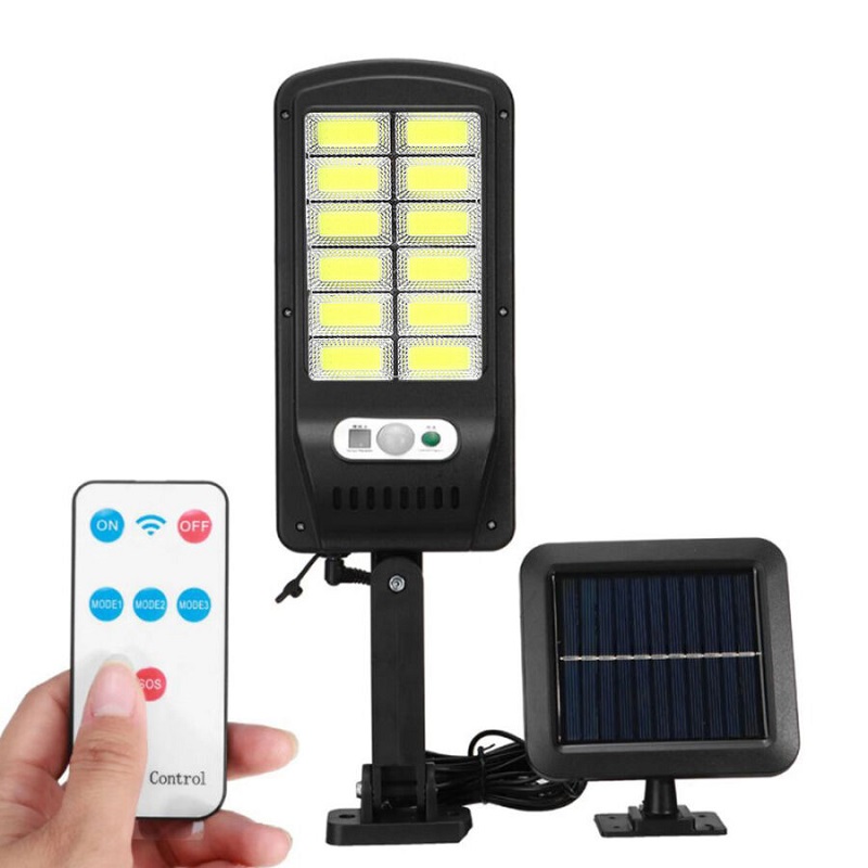 Solar S/12 Solární zahradní lampa 12x LED COB dálkový ovladač
