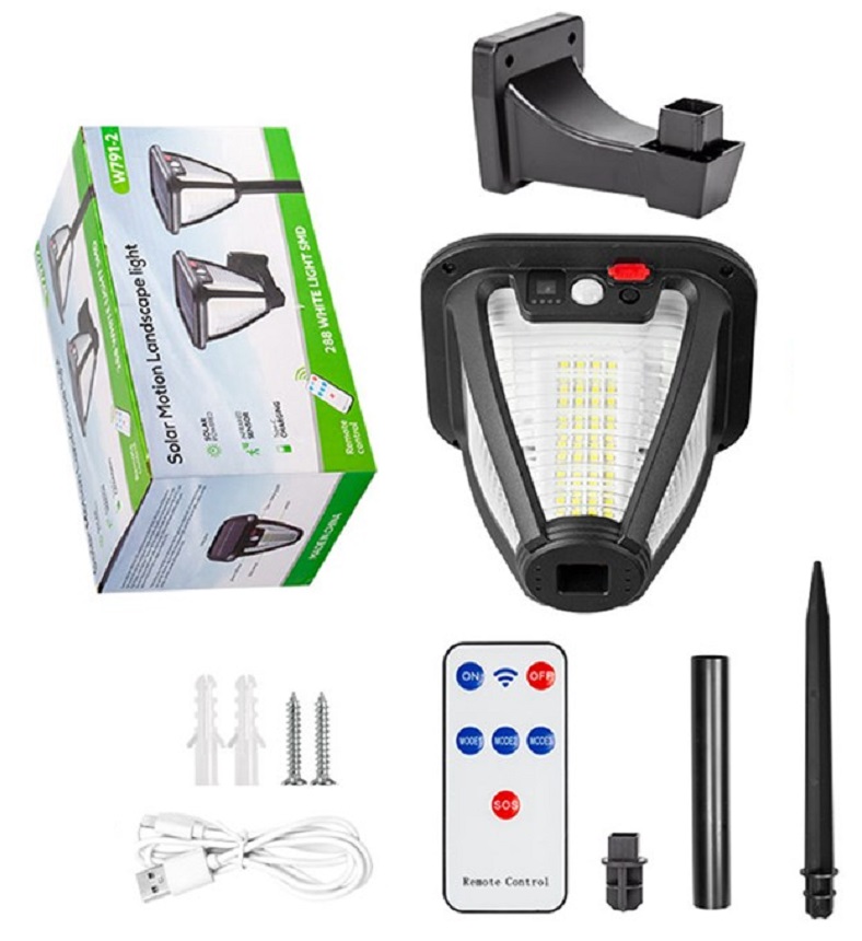 Solar 288 Solární světlo s PIR čidlem pohybu 288LED