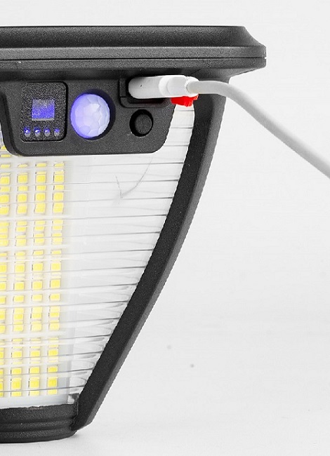 Solar 288 Solární světlo s PIR čidlem pohybu 288LED