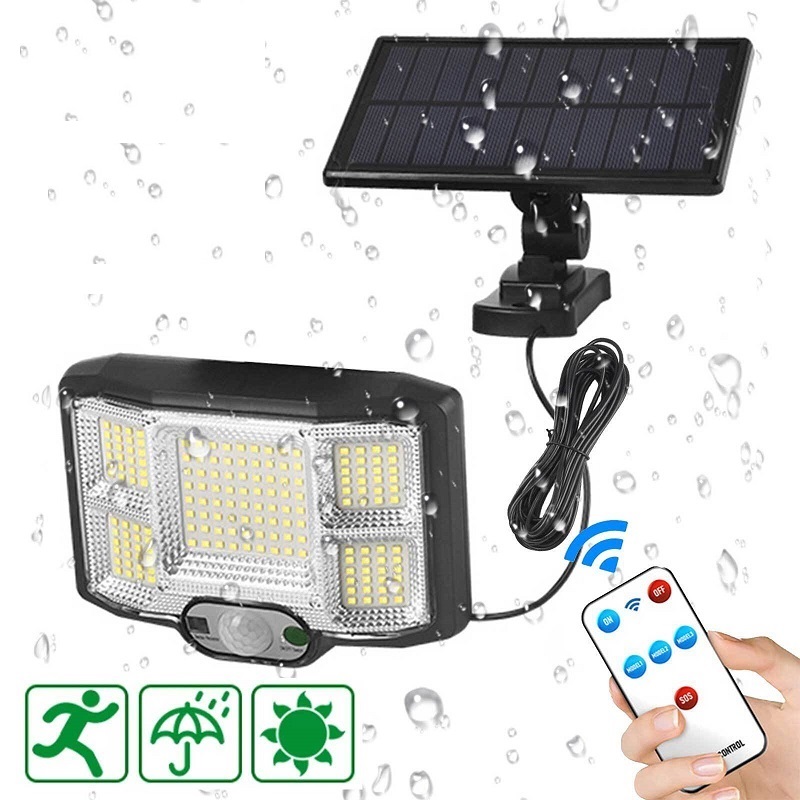 Solar S/66 Solární zahradní lampa 66x LED čistá bílá