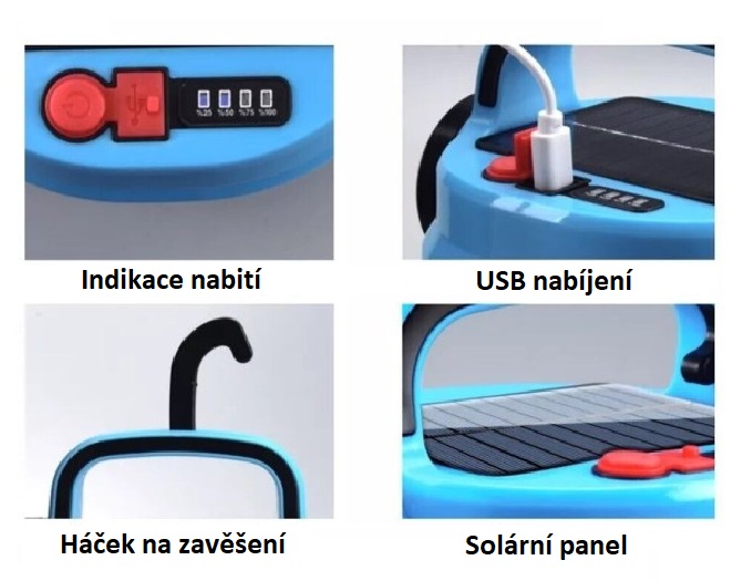 Solar USB/42 Svítilna přenosná USB