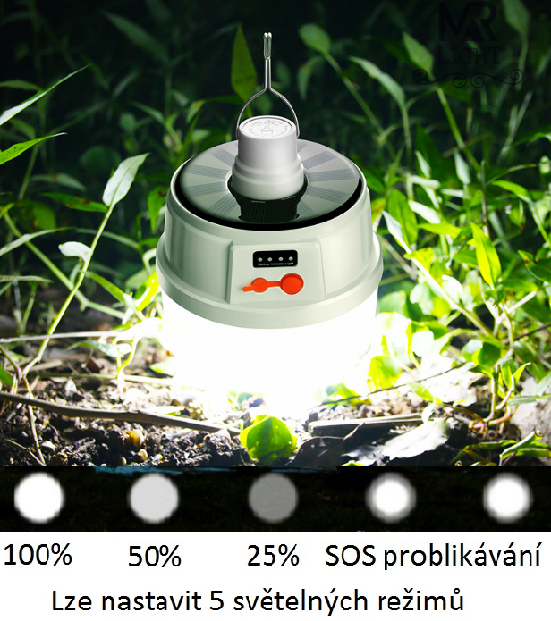 SL04 Kempingová lampa solární