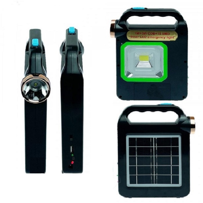 5V/3 Solární LED světlo přenosné 