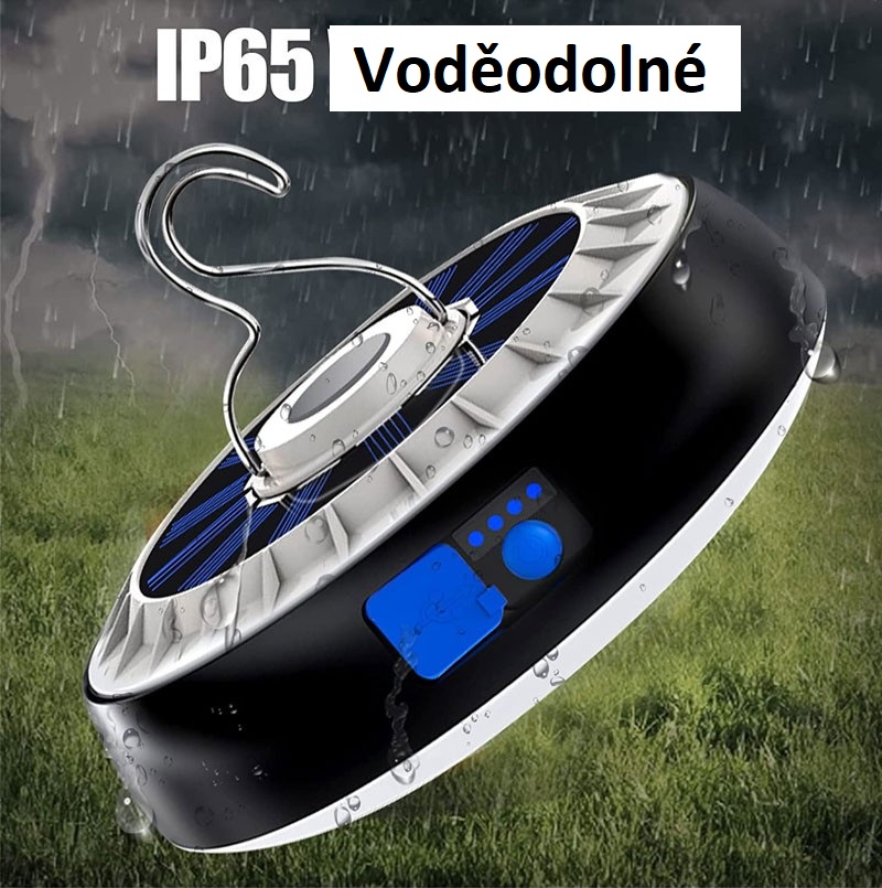 Solar S36/B Svítilna na magnet solární 36x LED dioda