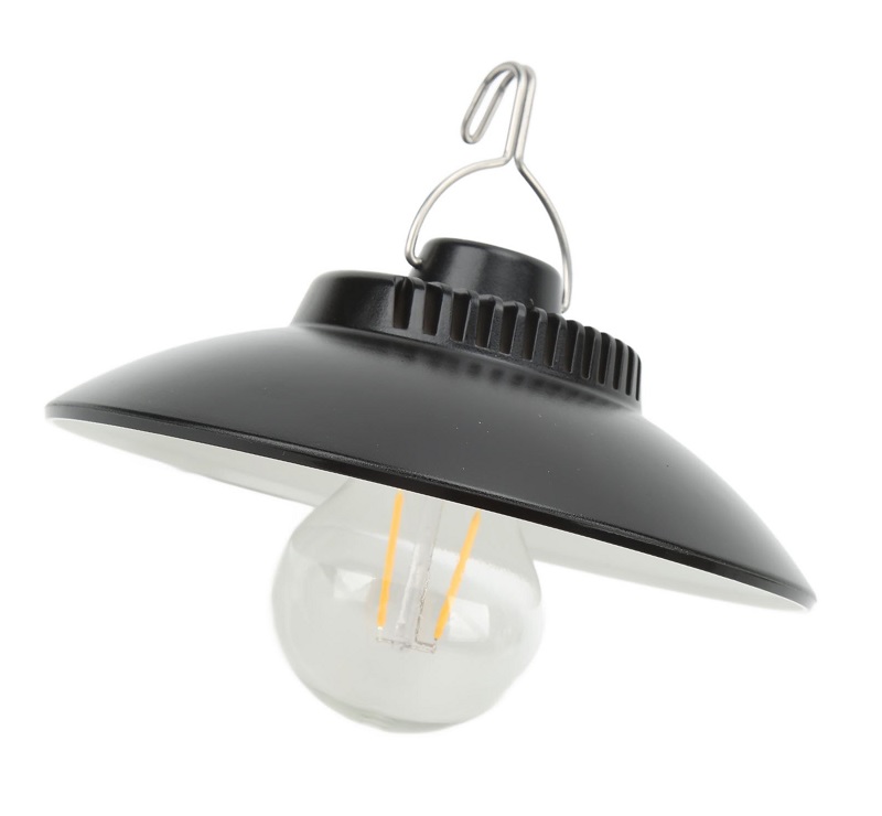 Pronett 1364 Závěsná LED lampa na zahradu 1200mAh, IP44, černá