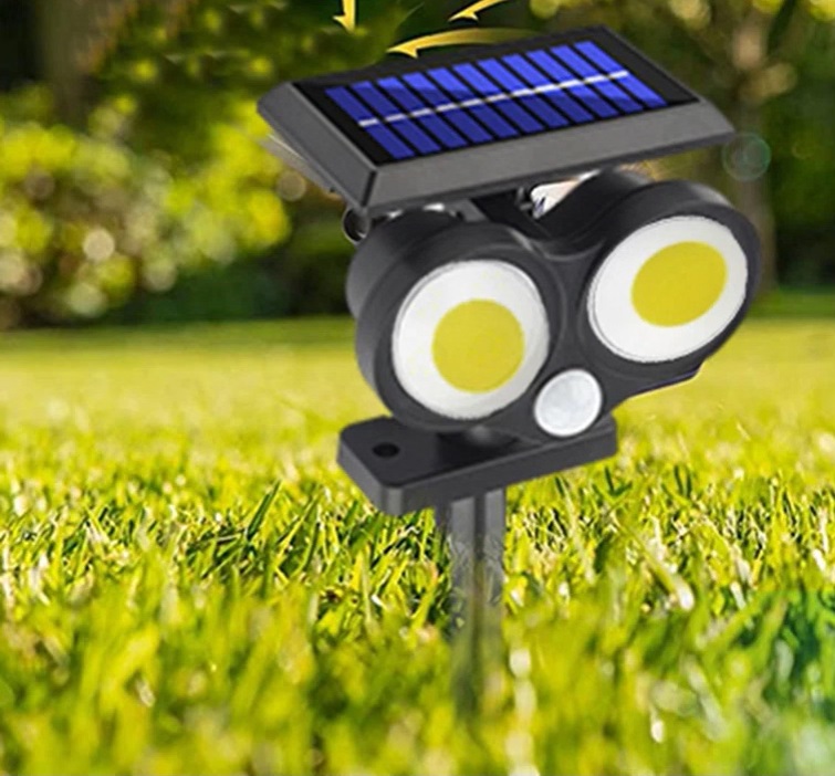 Solar SN/2 Solární nástěnné světlo s čidlem pohybu 2x LED dioda