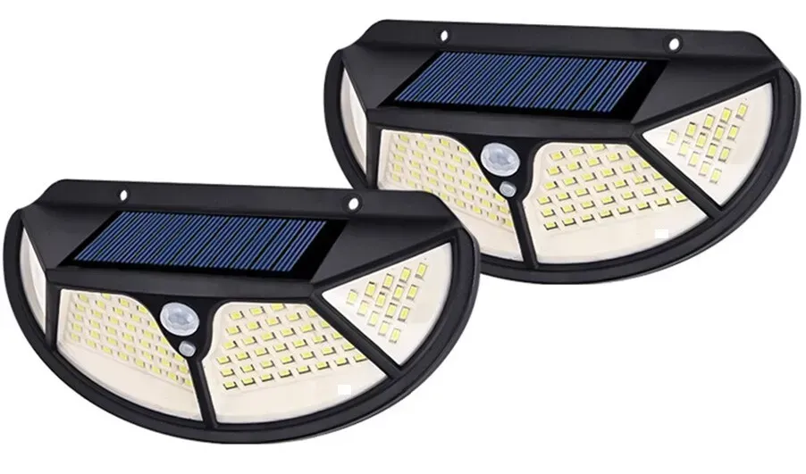 Solar SN102/2 Solární LED světlo s PIR čidlem 102x LED set 2 kusy
