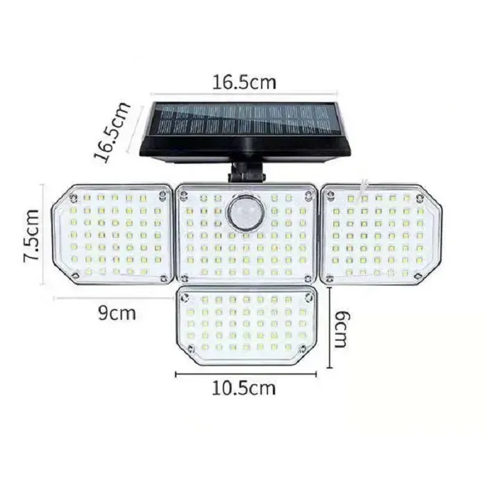 Solar S/181 Solární zahradní lampa 181x LED čistá bílá