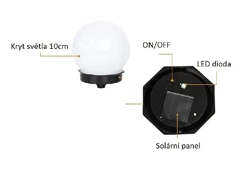 SOLAR N01/1 Solární lampa nástěnná