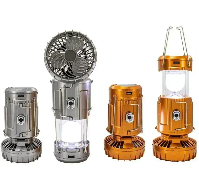 KL45/S LED kempingová lampa solární s ventilátorem