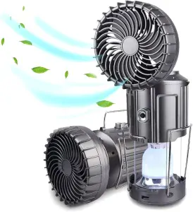 KL45/S LED kempingová lampa solární s ventilátorem
