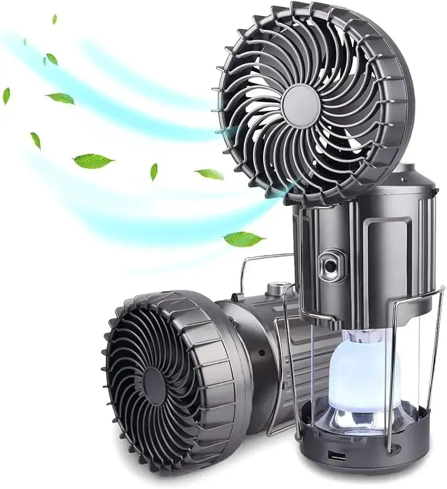 KL45/S LED kempingová lampa solární s ventilátorem