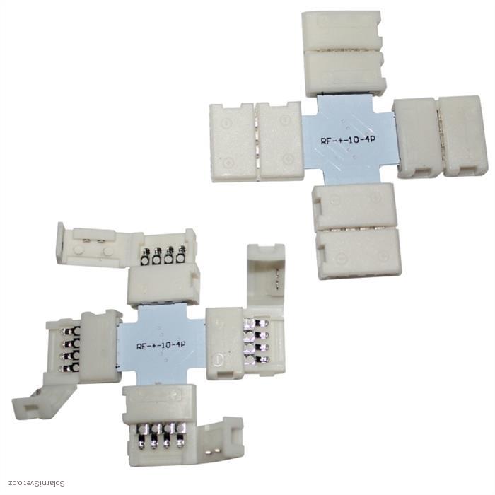 Spojka LED pásku X, - 10 mm