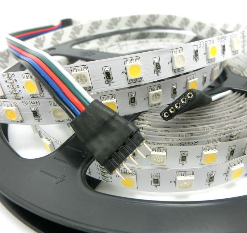 Lighting Led pásek 2,5metru, 5050, 60ks/m, 12W/m, IP20, RGBW čistá bílá komplet