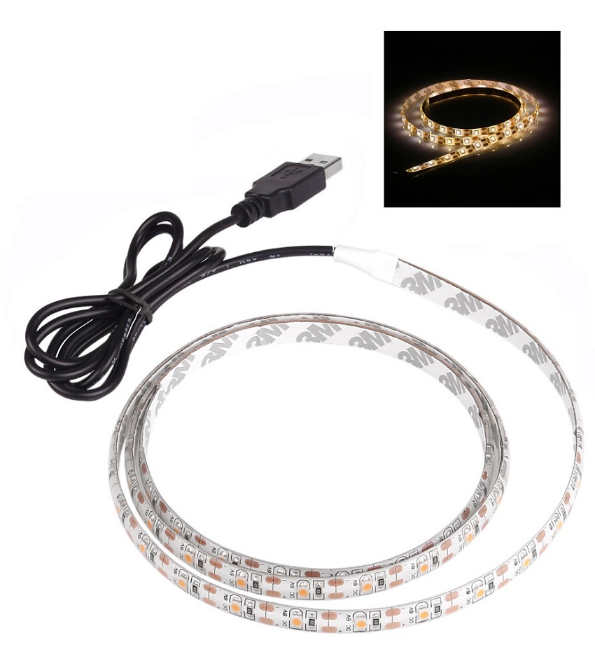 Lighting USB1202 LED pásek DC5V USB 2 m/120diod 10W IP20 teplá bílá
