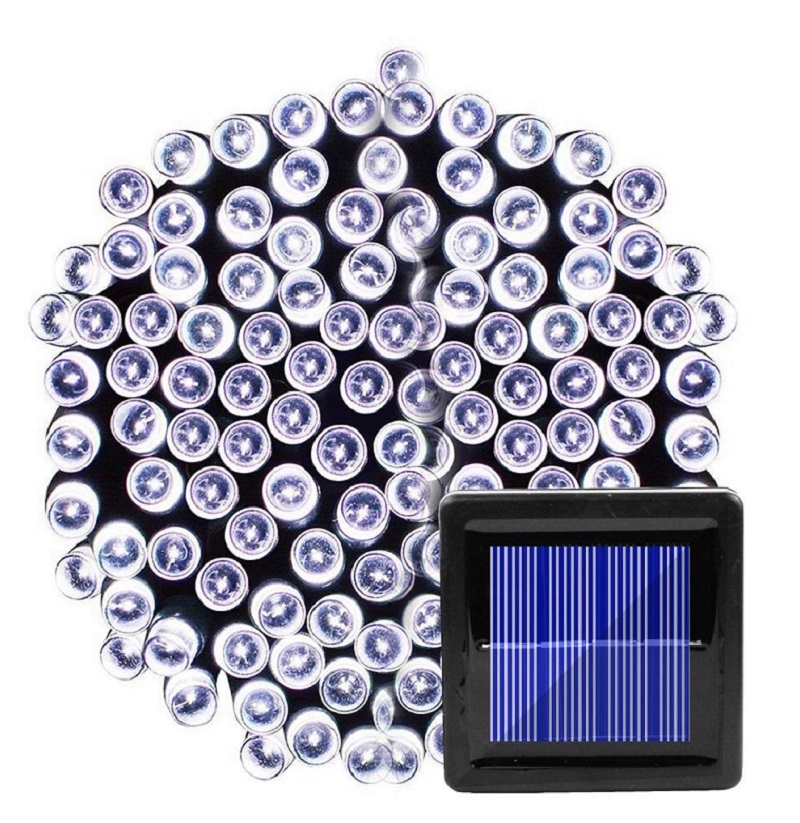 Solar 101/12 Solární vánoční řetěz - čistá bílá, 100LED/12Metrů