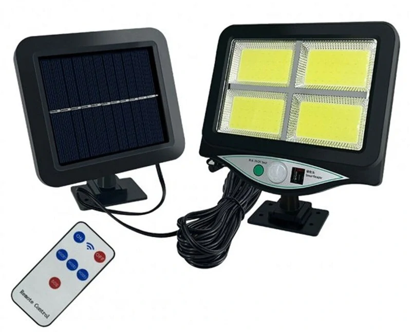 SOLAR PIR128/4 Solární reflektor s PIR čidlem 4x LED COB