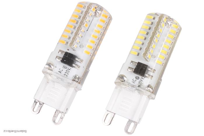 SMD Lighting LED žárovka G9 3,5W 64x SMD teplá bílá