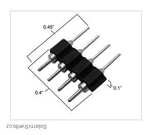 Konektor spojovací k LED páskům RGB, SMD5050, SMD3528