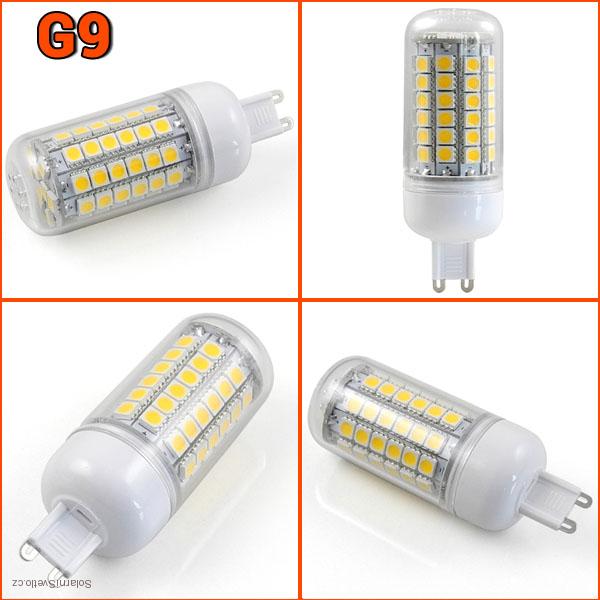 SMD Lighting LED žárovka G9 6,5W 69x SMD 5050 bílá teplá