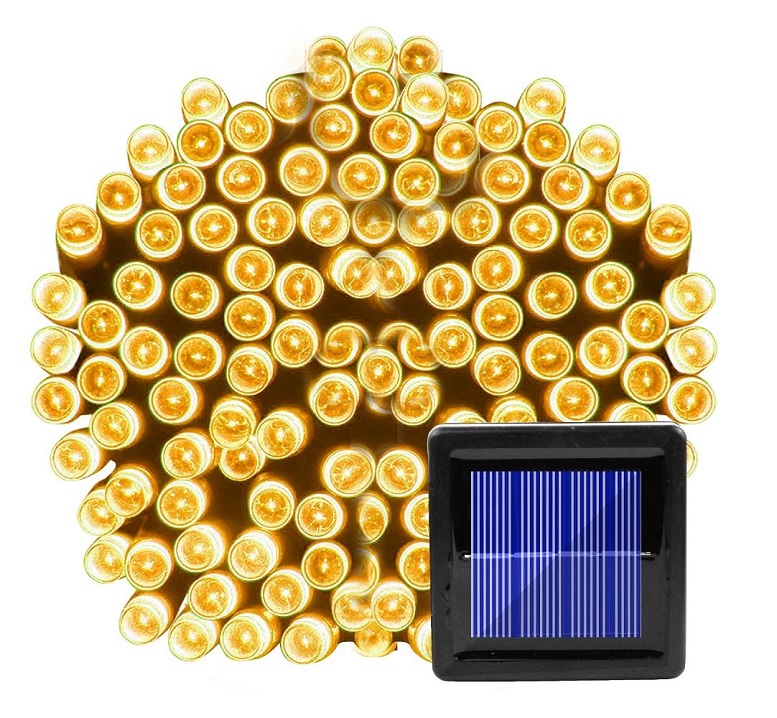 Solar 206/22 Solární vánoční řetěz - žlutá, 200LED/22Metrů