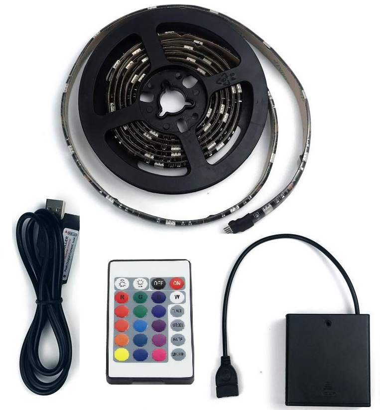 Lighting B5242 LED pásek 2 metry IP65 RGB na baterii