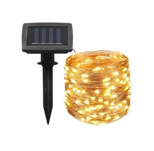 Solar V152 Solární vánoční svítící drát - teplá bílá, 150LED/15Metrů