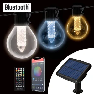 Solar G/40 Solární vánoční řetěz USB Bluetooth 7,5 Metrů