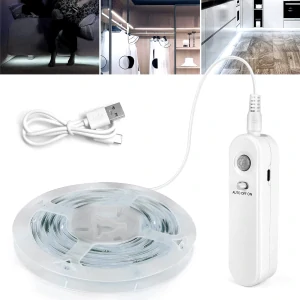B2/2MCB LED pásek pohybový senzor čistá bílá baterie 2 metry