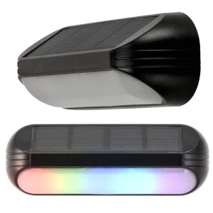 SOLAR S/S003 Zahradní solární světlo teplá bílá + RGB