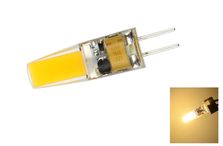 SMD Lighting LED žárovka G4 12V COB 2,5W teplá bílá