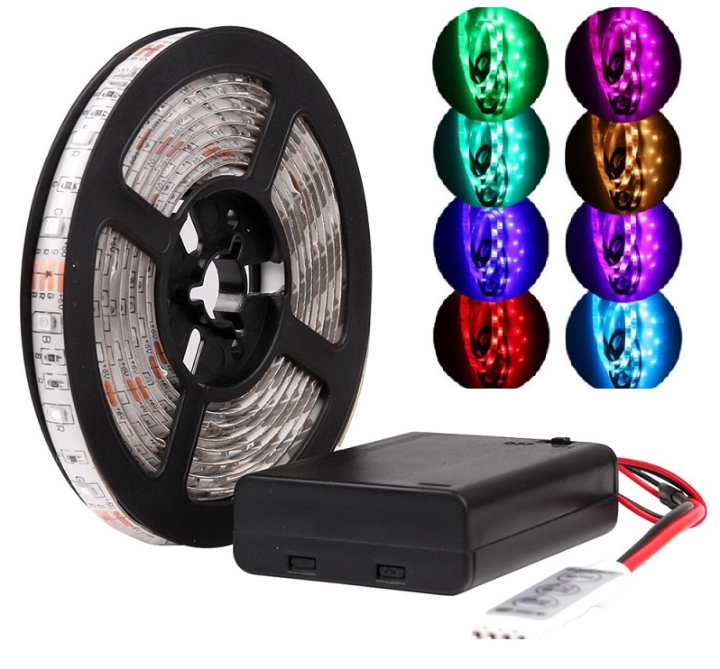 Lighting B5001 LED pásek 1 metr IP65 RGB na baterii