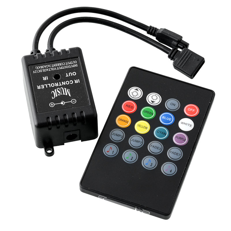 IR ovladač music k RGB LED pásku