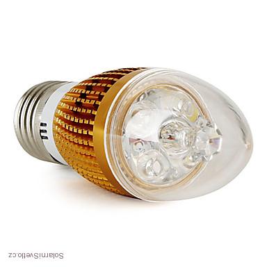 LED Light LED žárovka svíčka E27 3W čistá bílá