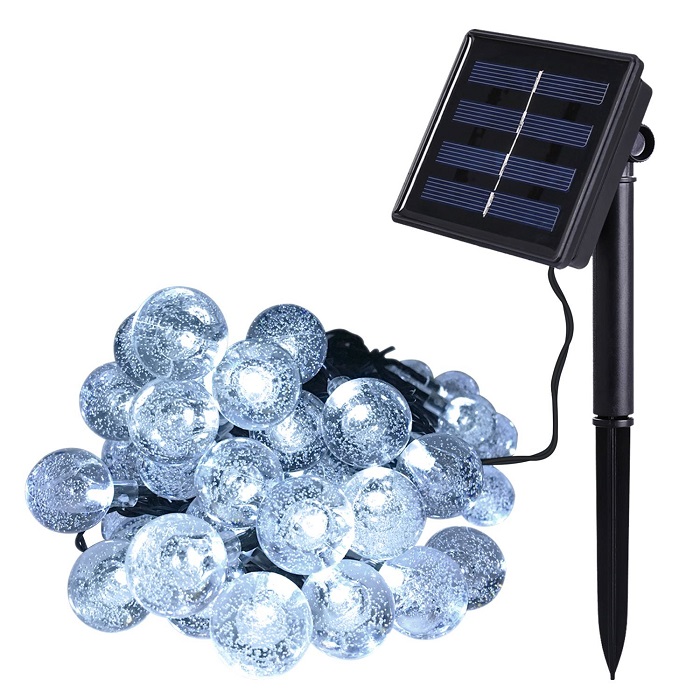 Solar SR61 Solární světelný řetěz čistá bílá, 30LED/6 Metrů
