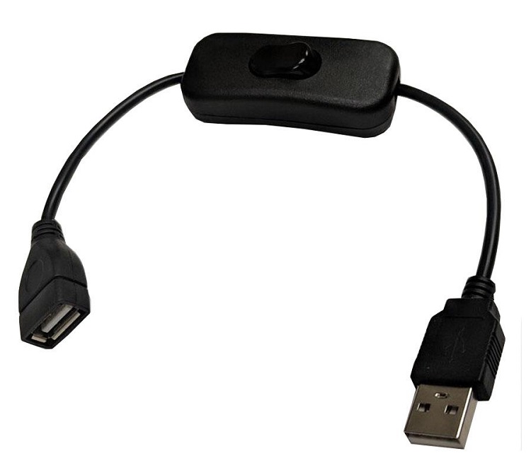 Kolébkový vypínač pro led pásky USB