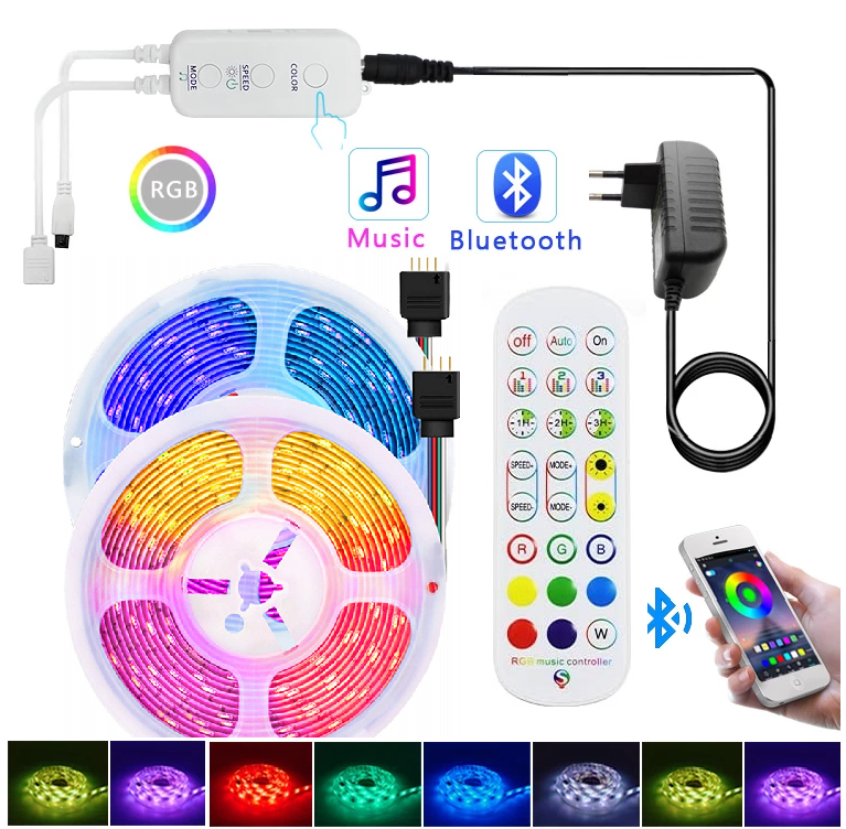 Lighting 5105/B LED pásek RGB 10 metrů Bluetooth IP65