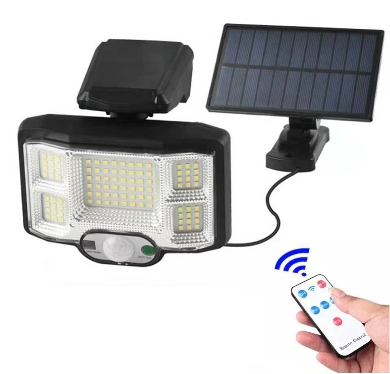 Solar 66 Solární světlo s PIR čidlem pohybu 66 LED diod