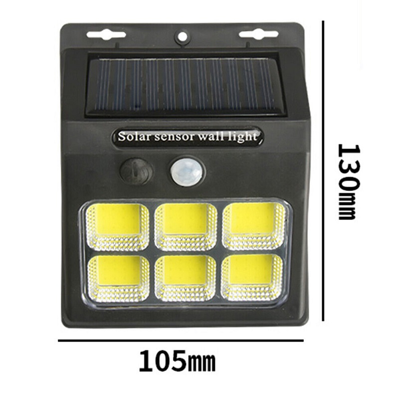SOLAR SS6 Solární nástěnné světlo s PIR čidlem