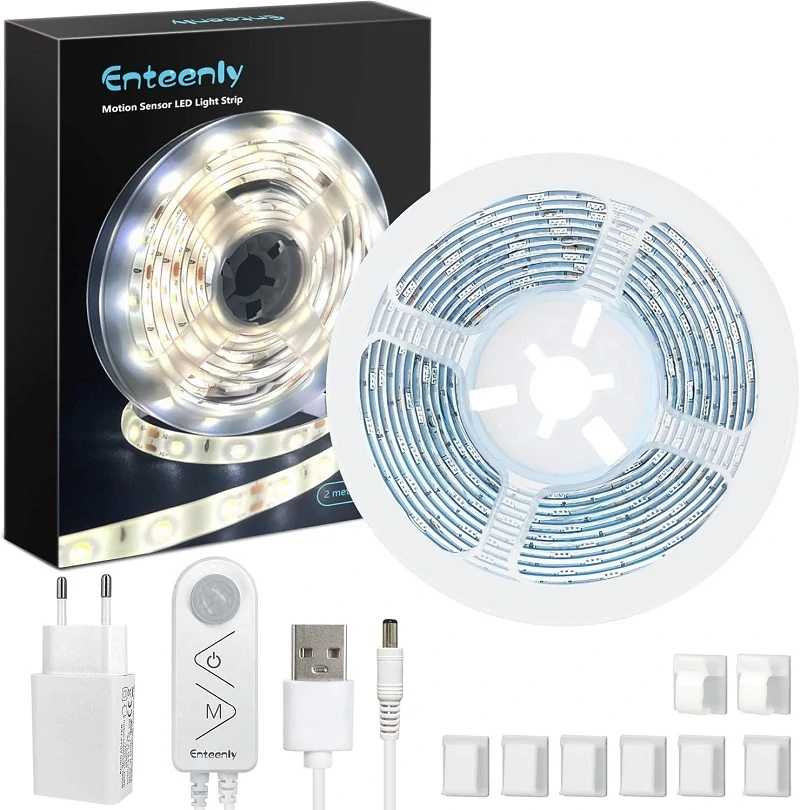 Lighting TV2/4M LED pásek USB 2 metry IP65 pohybový senzor čistá bílá