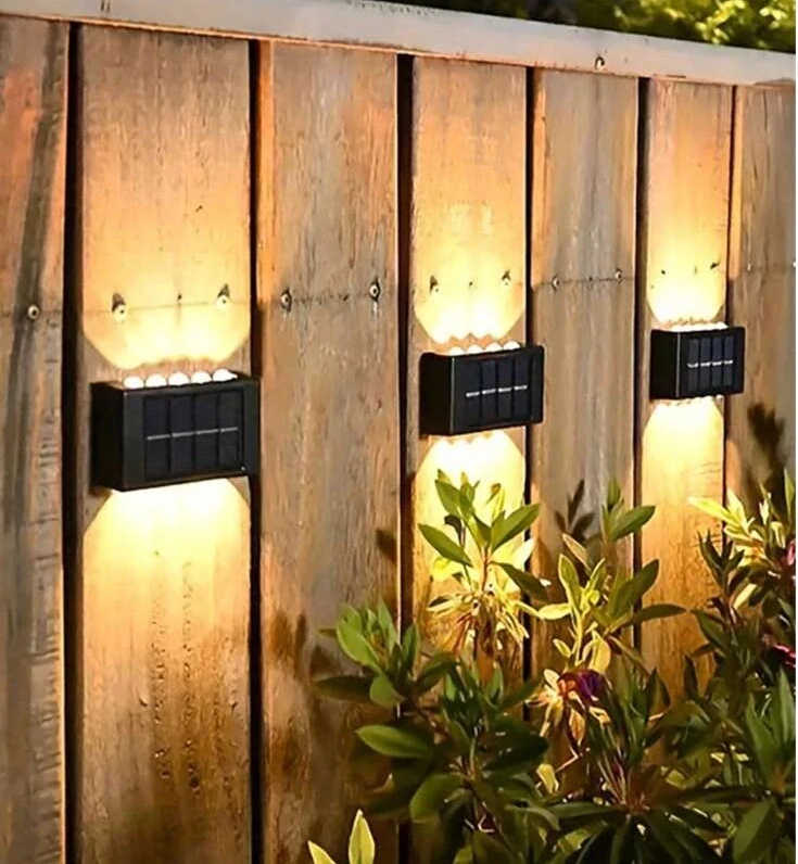 Solar SN-10 Solární nástěnné světlo 10x LED Teplá bílá set 2 kusů