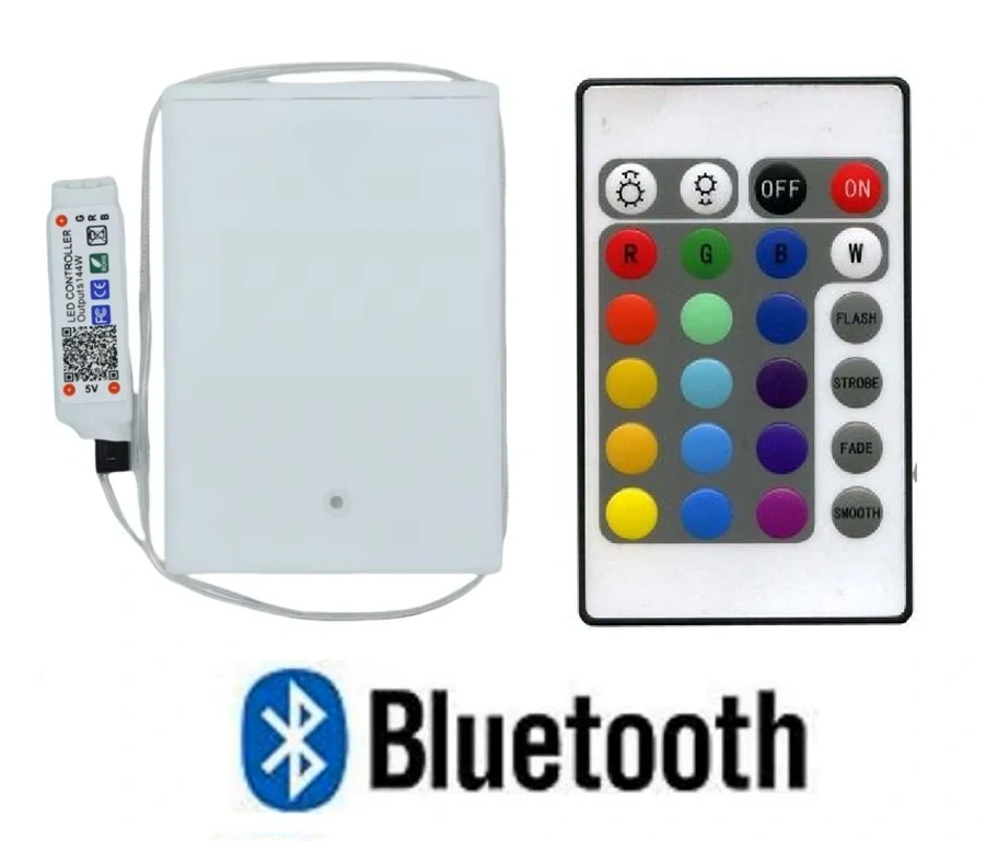 BAT24/B Bateriový box s dálkovým ovladačem pro RGB LED pásky Bluetooth