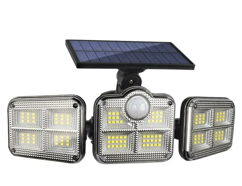 Solar SN122 Solární LED světlo s PIR čidlem pohybu 120x LED