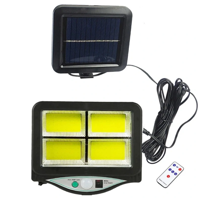 SOLAR PIR128/4 Solární reflektor s PIR čidlem 4x LED COB