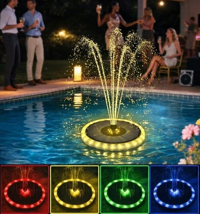 SOLAR 3208 Solární vodotrysk k zahradnímu jezírku 32x LED