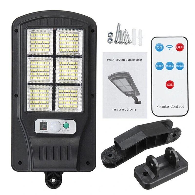 Solar S/6/100 Solární zahradní lampa 100x LED dálkový ovladač