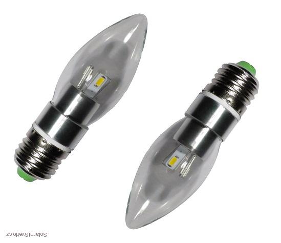 LED žárovka E27 3W čistá bílá